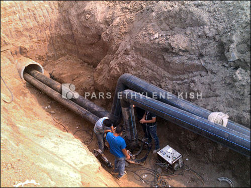 High density polyethylene water pipe