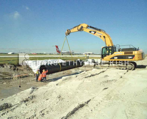 HDPE Pipe in airport