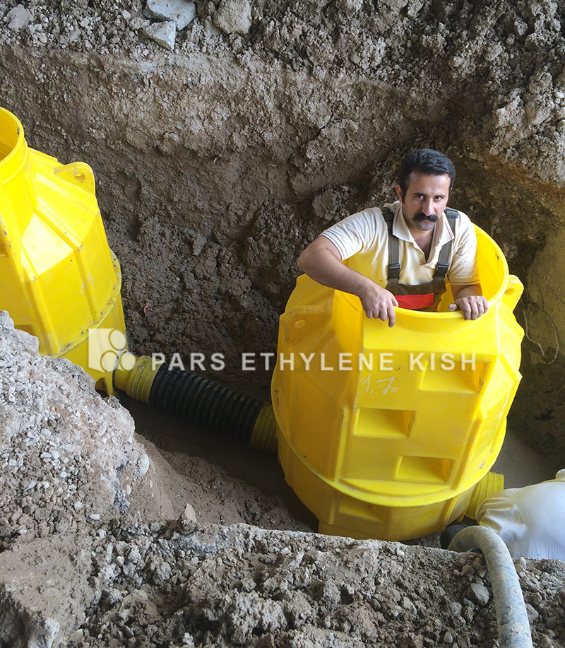 Polyethylene drainage manhole Polyethylene drainage manhole