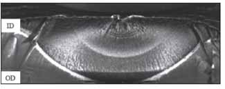 Figure 7: Cracks surface of a refused experimental sample Figure 7: Cracks surface of a refused experimental sample