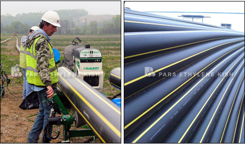 HDPE pipes for gas supply