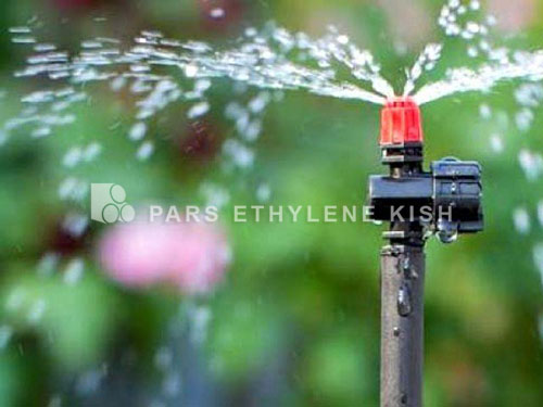 Polyethylene irrigation pipe