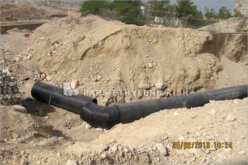 Spiral HDPE pipe