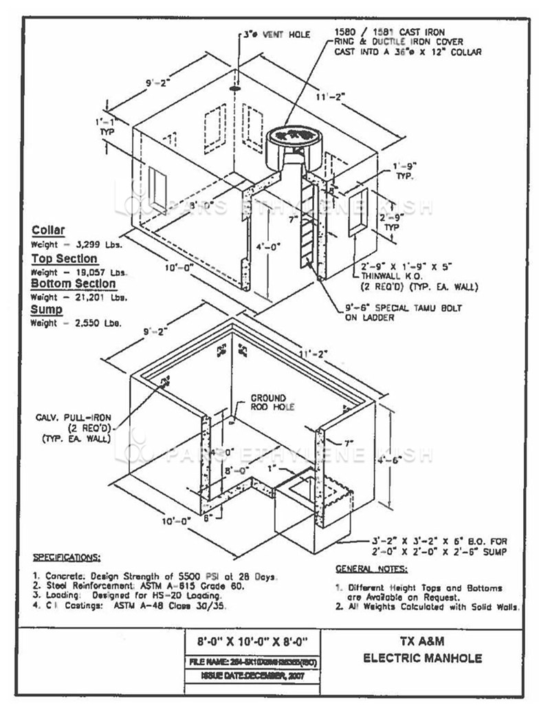 electrical manhole diagram