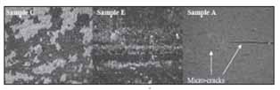 Figure 1: The inner surface of the failed sample before the reverse bending test