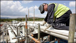 gas pipe at Corrib terminal