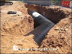 sewer pipe installation