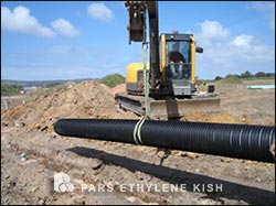 sewer pipe installation